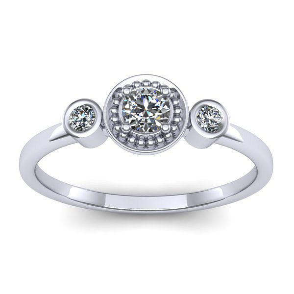 Inel de logodna cu diamant rotund