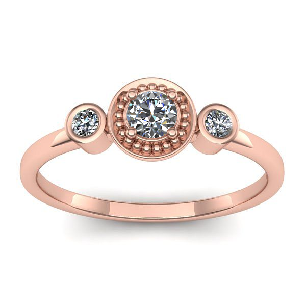 Inel de logodna cu diamant rotund