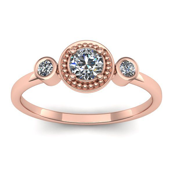 Inel de logodna cu diamant rotund