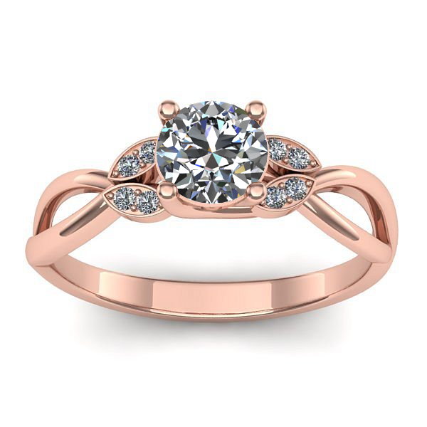 Inel de logodna cu safir alb rotund