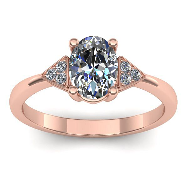 Inel de logodna cu diamant de laborator oval