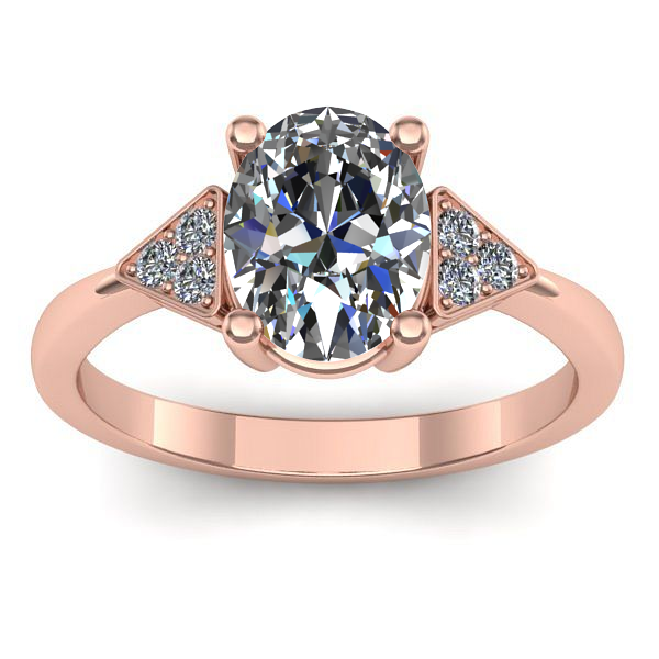 Inel de logodna cu diamant de laborator oval