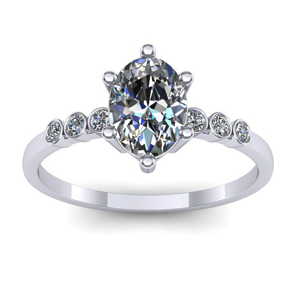 Inel de logodna cu diamant de laborator oval
