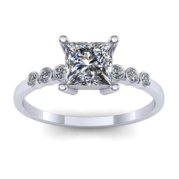 Inel de logodna cu diamant de laborator patrat