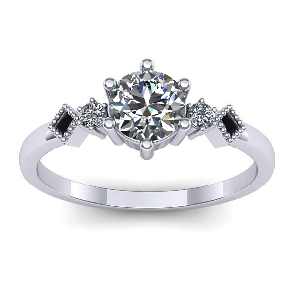 Inel de logodna cu diamant de laborator rotund