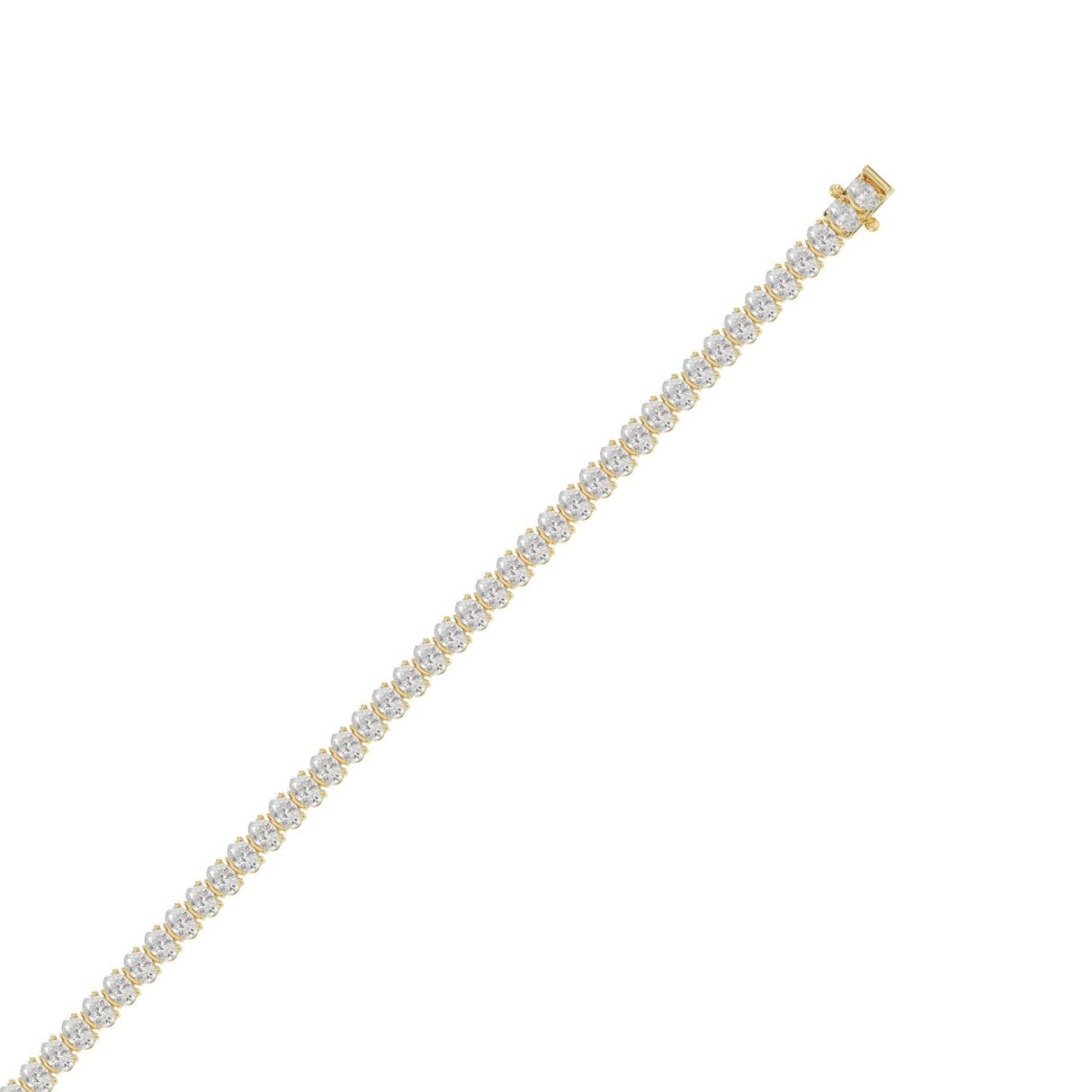 14K Yellow Gold, flat view
