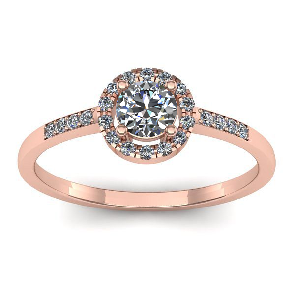 Inel logodna cu diamant de laborator rotund