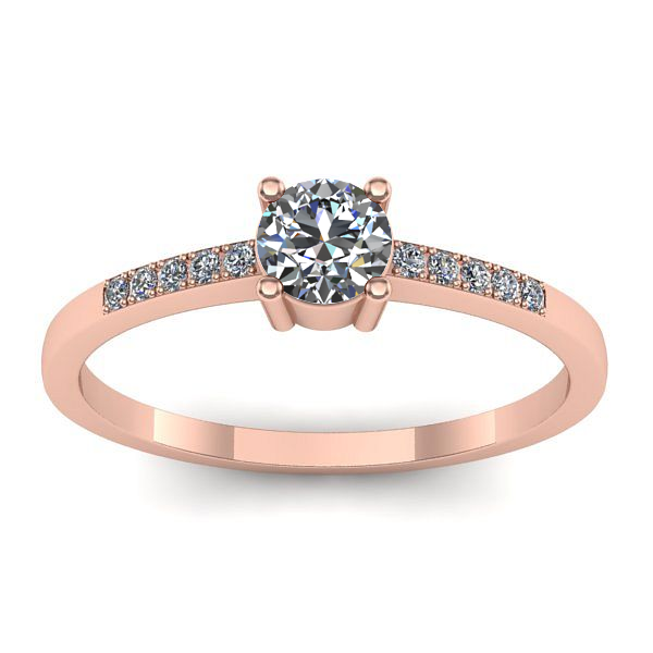 Inel logodna cu diamant de laborator rotund