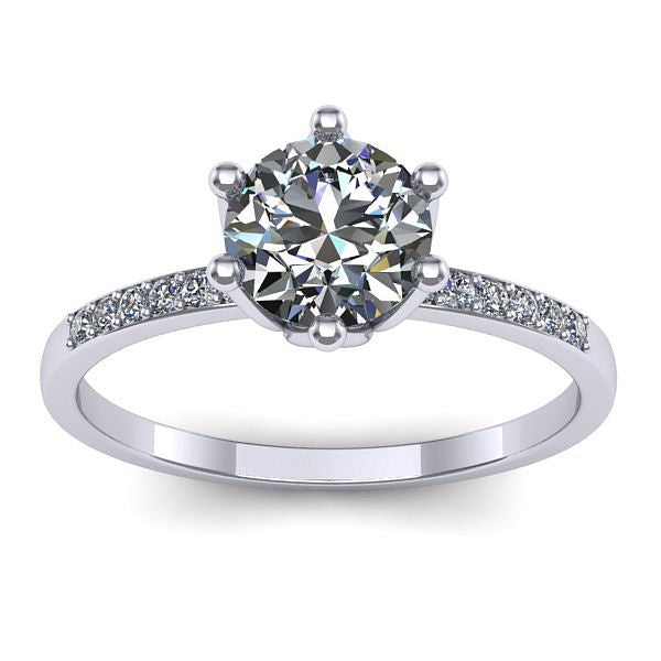 Inel logodna cu diamant de laborator rotund