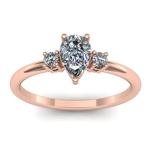 Inel de logodna cu diamant de laborator lacrima