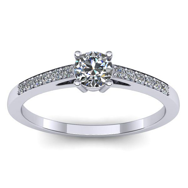 Inel logodna cu diamant de laborator rotund