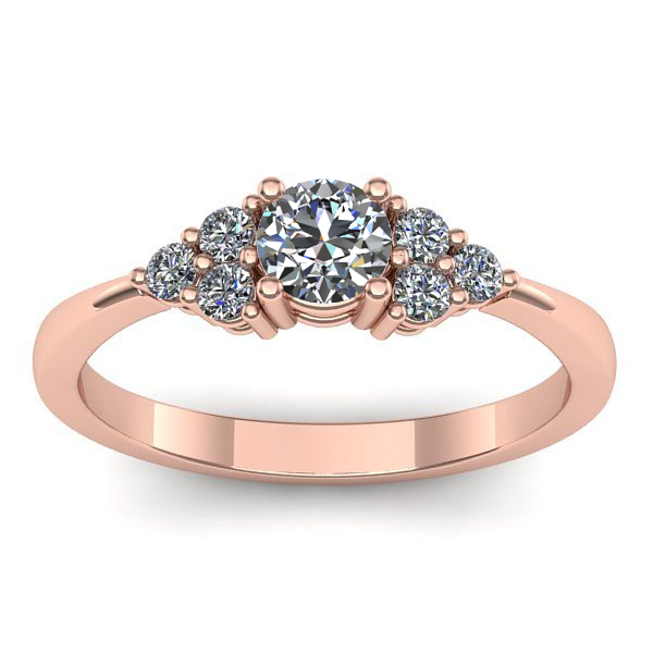 Inel de logodna cu diamant de laborator rotund