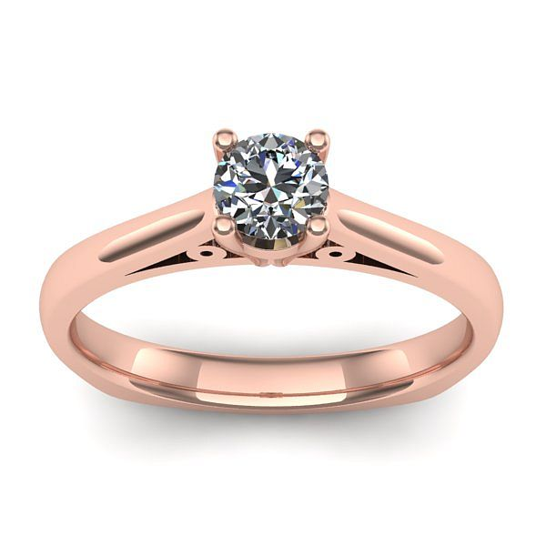 Inel logodna cu diamant de laborator rotund