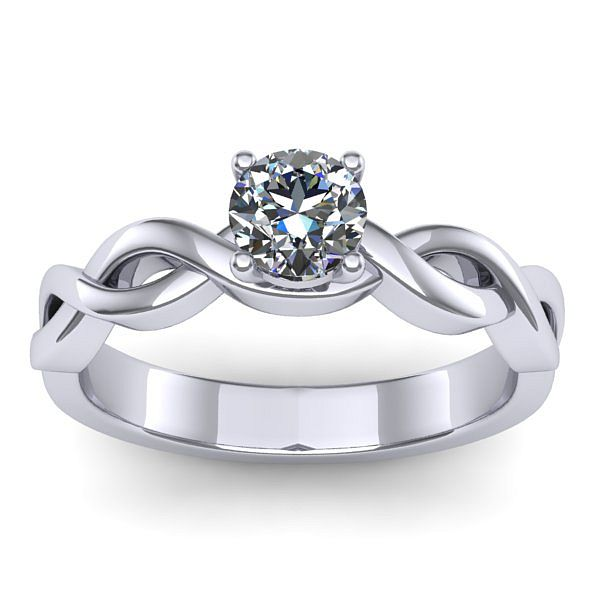 Inel de logodna cu diamant de laborator rotund