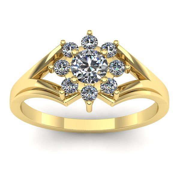 Inel logodna cu diamant de laborator rotund