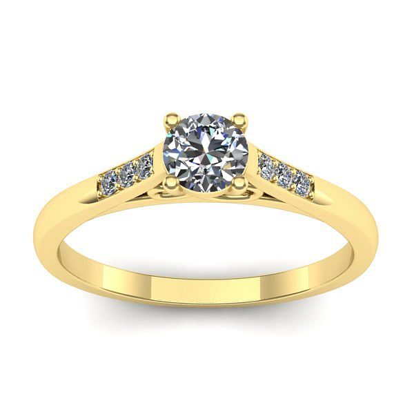 Inel logodna cu diamant de laborator rotund