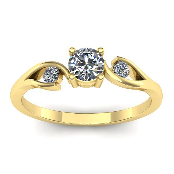 Inel logodna cu diamant de laborator rotund