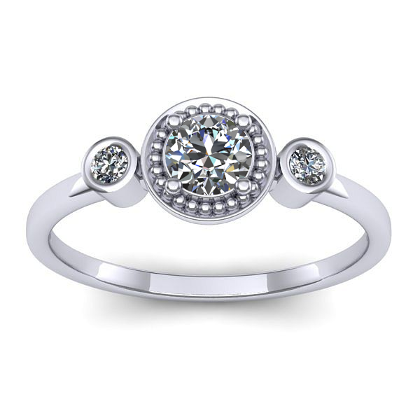 Inel logodna cu diamant de laborator rotund