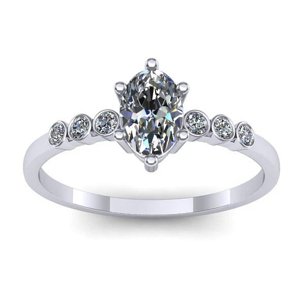 Inel de logodna cu diamant de laborator oval