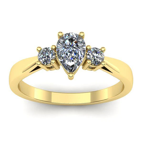 Inel de logodna cu diamant de laborator lacrima