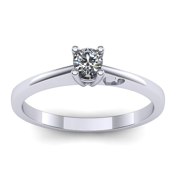 Inel logodna cu diamant de laborator rotund