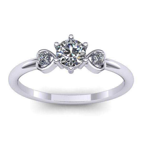 Inel logodna cu diamant de laborator rotund