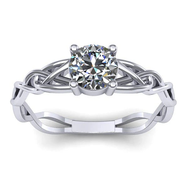 Inel logodna cu diamant de laborator rotund