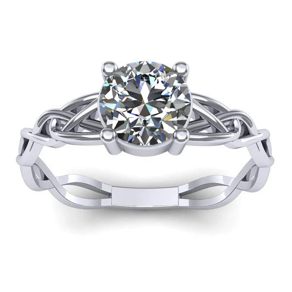 Inel logodna cu diamant de laborator rotund