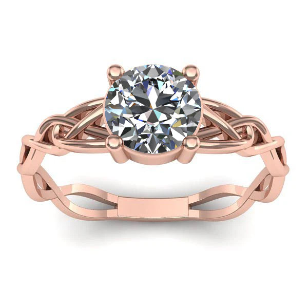 Inel de logodna cu diamant de laborator rotund