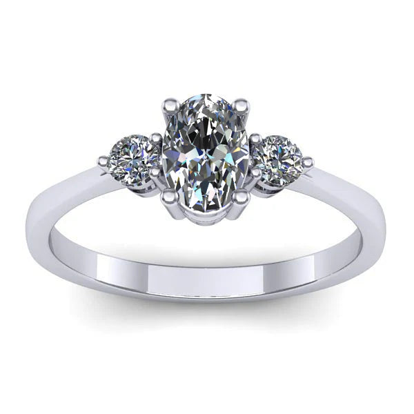 Inel de logodna cu diamant de laborator oval