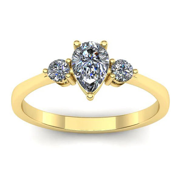 Inel de logodna cu diamant de laborator lacrima