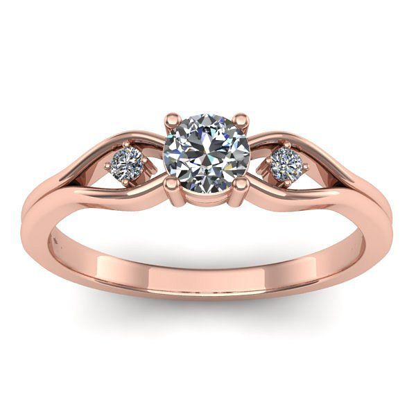 Inel logodna cu diamant de laborator rotund