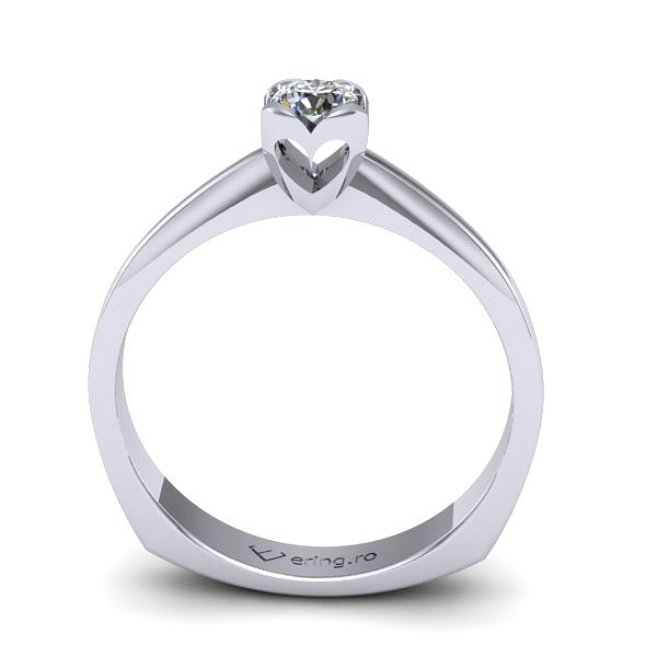 Inel logodna solitaire cu diamant