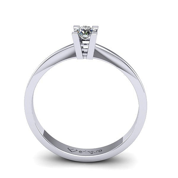 Inel de logodna solitaire cu diamant