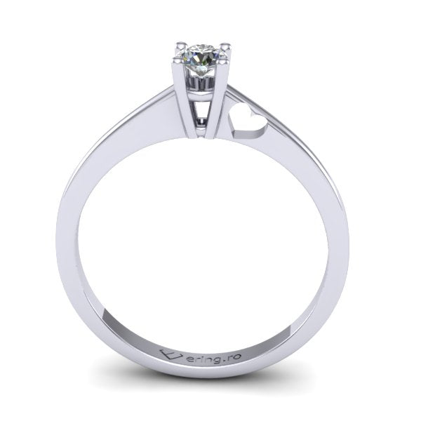 Inel logodna solitaire cu diamant