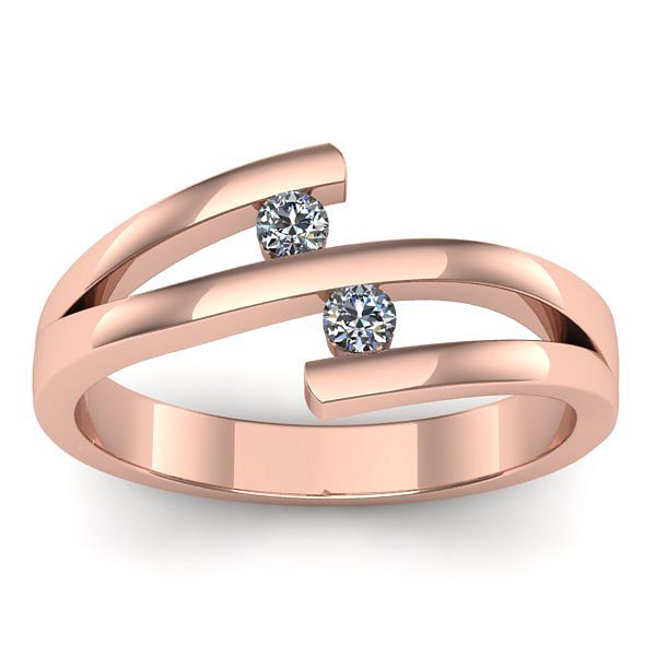 Inel de logodna cu diamant rotund