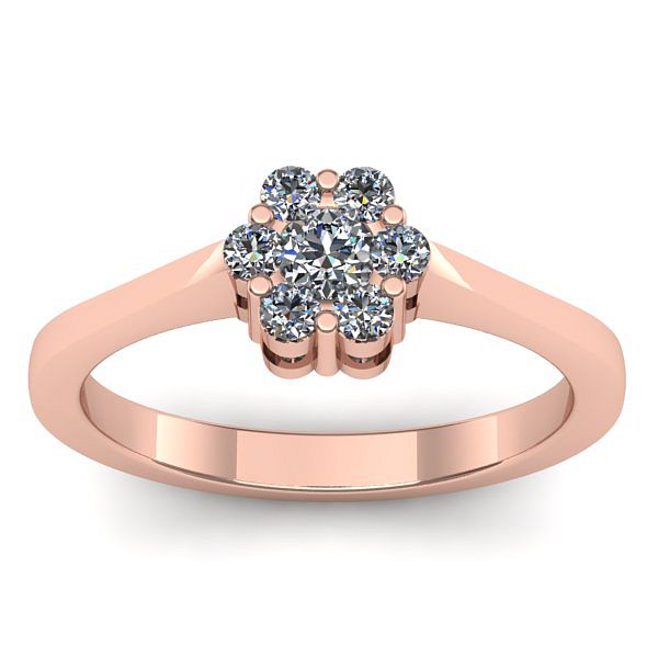 Inel de logodna cu diamant rotund