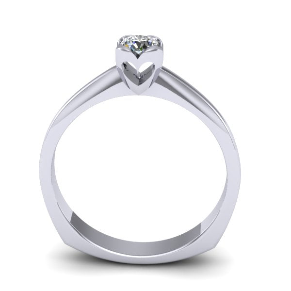 Inel de logodna solitaire cu diamant