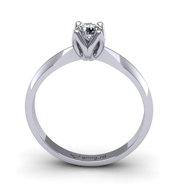 Inel logodna solitaire cu diamant