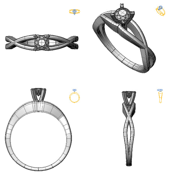 Inel solitaire cu diamant