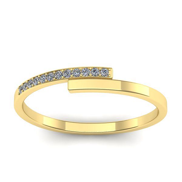 Inel cu diamante rotund