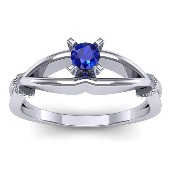 Inel cu safir rotund