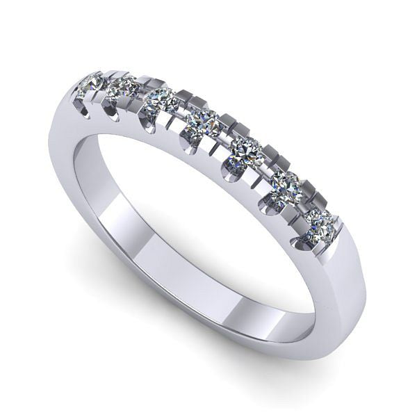 Inel din aur alb cu diamante