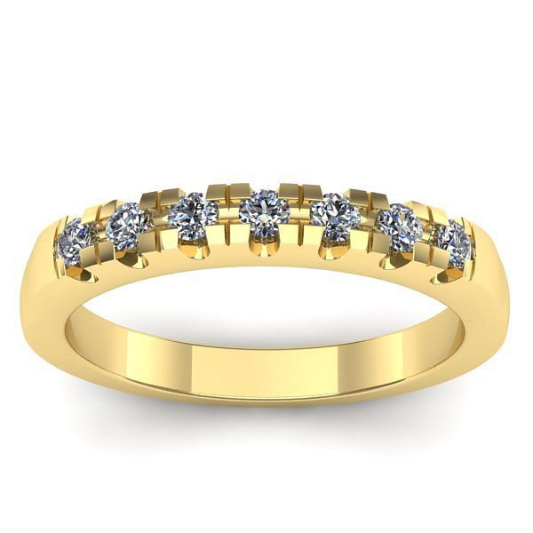 Inel logodna cu diamante rotund