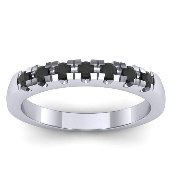 Inel cu diamante negre rotund
