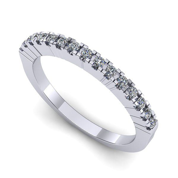 Inel de logodna din aur alb cu diamante