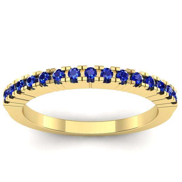 Inel logodna cu safire rotund