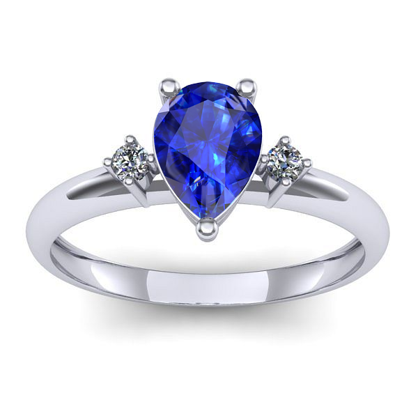 Inel de logodna cu safir lacrima