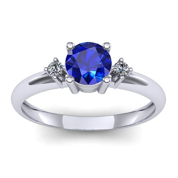 Inel cu safir rotund