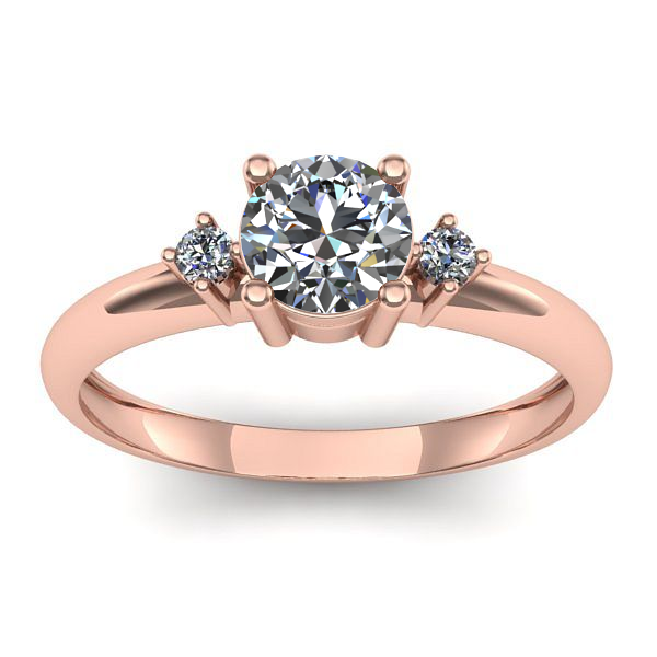 Inel de logodna cu diamant de laborator rotund